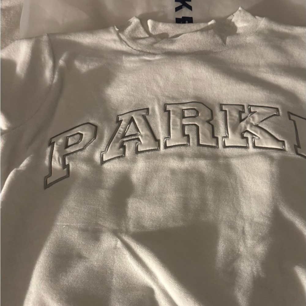 Parker Heather Gray Mockneck Sweater S/M - Picture 5 of 5